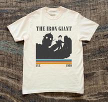Summer Men's Pure Cotton Vintage The Iron Giant Movie T-shirt Oversized Loose and Breathable Suitable for Everyday Wear S įvairiaspalvis