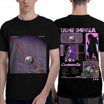 Tame Impala T Shirt Couple Y2K Retro Pure Cotton Men's and Women's T-Shirts Beach O-Neck Trending Tees Casual Plus Size Tops S įvairiaspalvis