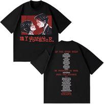 Rock Grupės My Chemical Romance Marškinėliai Porai Stiliaus T-shirt Poros Oversized Medvilninė Laisva Maikutė Vasara 2026 Hip Hop Mados Drabužiai S įvairiaspalvis