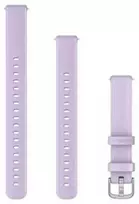 Garmin Lily 2 išmaniojo laikrodžio dirželis, 14 mm, violetinės spalvos silikoninis dirželis su sidabro spalvos detalėmis