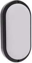 Sieninis šviestuvas Riga oval LED šviestuvas 12W 4000K IP65 Eurolight Juodas