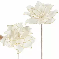Dirbtinė gėlė Springos balta-aukso 74 cm