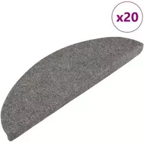 Lipnūs laiptų kilimėliai, 20vnt., pilki, 65x22,5x3,5cm