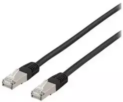 DELTACO STP-603SAU - Patch kabelis - RJ-45 (kištukas) į RJ-45 (kištukas) - 30 cm - U/FTP - CAT 6a - be halogenų, lieto korpuso - juodas