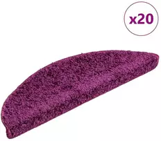 Laiptų kilimėliai, 20 vnt., 56x17x3 cm, violetiniai, pusapvaliai