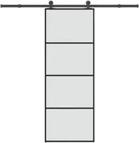 Stumdomos durys su įrangos rinkiniu, 76x205cm, ESG ir aliuminis