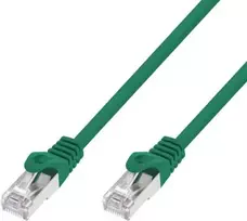 Extralink Cat.7 S/FTP 2m 20G Žalia | LAN pataisos laidas | Varinis vytos poros tinklo kabelis