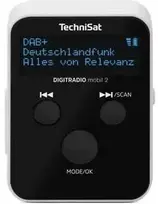 TechniSat DIGITRADIO mobil 2 kišeninis radijas juodai baltas