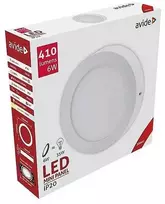 Avide LED Lubinis šviestuvas 6W 3000K Round ALU