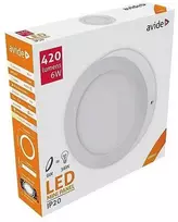 Avide LED Lubinis šviestuvas 6W 4000K Round ALU