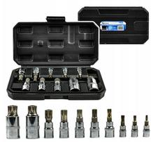 Zestaw Nasadek Trzpieniowych Geko G13551 Spline M4-M18 10Szt Crv Walizka