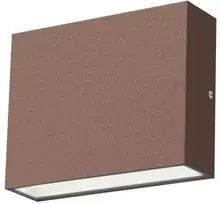 Sieninis šviestuvas Llitt Sieninis LED šviestuvas „Per II“, IP54, 3000K, 6W, 430lm, „Corten“