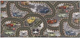 Rebel Roads Žaidimų kilimėlis - Lenktynių trasa - 95 x 200 cm