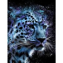 Pilnas gręžimas Deimantinis dažymas kryžiaus dygsnis purpurinis leopardas 5d deimantinis mozaikos menas deimantinis siuvinėjimas gyvūno kalnų krištolo paveikslas Full Round 20X30CM