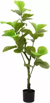 Dirbtinis fikusas, žalios spalvos, 125cm, 30 lapai