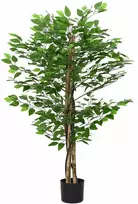 Dirbtinis fikuso augalas, žalios spalvos, 120cm, 788 lapai