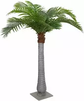Dirbtinė palmė, žalios spalvos, 200cm, 15 lapų