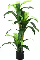 Dirbtinis dracenos medis, žalios spalvos, 120cm, 36 lapai