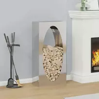 Stovas malkoms, 50x23x100 cm, nerūdijantis plienas