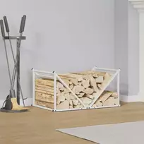 Stovas malkoms, balta, 70x43x34,5 cm, šaltai valcuotas plienas