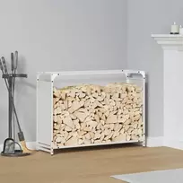 Stovas malkoms, balta, 90x28x65 cm, šaltai valcuotas plienas