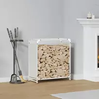 Stovas malkoms, balta, 60x28x65 cm, šaltai valcuotas plienas