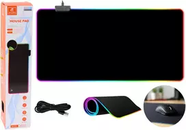 Lean Klaviatūros ir Pelės Kilimėlis su LED Apšvietimu 40x90 cm
