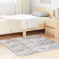 Static Control Shaggy tipo kilimas, NAVARRA, 120x120 cm, šviesiai pilka