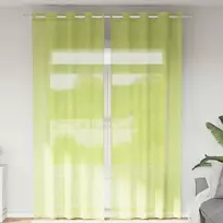 Voile užuolaidos su įvorėmis, 2vnt., obuolio žalios, 140x300cm