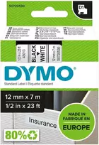 DYMO S0720530 D1 Juostelė 12mm x 7m (balta / juodas šifras)