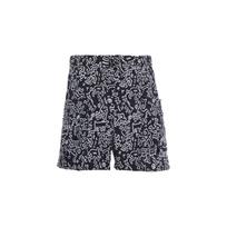 Adidas Neo X Keith Haring Cartoon Print Casual Sports Shorts Women Bottoms Black HD7263 XS