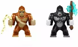 Konstruktorius King Kong vs Godzilla figūrėlė HeroBricks, 2 vnt, 9cm