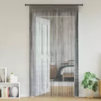 Virvelinės užuolaidos, 2 vnt., antracito spalvos, 140x250 cm