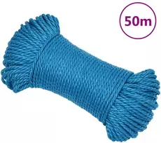 Darbo virvė, mėlynos spalvos, 3mm, 50m, polipropilenas