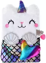 Paslapčių dienoraštis su rakteliu "Cat Unicorn Mermaid"