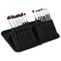 17pcs Acrylic Paint Brushes Set Nylon Hair Artist Paintbrushes Professional Painting Brushes with juoda