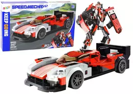 Konstruktorius automobilis - transformeris Lean Toys Porsceh 963, 347d.