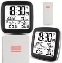 Berdsen Meteorologinė stotelė su ekranu BD-903, sidabrinė