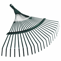Lapų grėblys, vėduoklės formos, 42 cm, sodui, su medine rankena, 120 cm