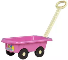 Kūdikių vežimėlis vilkikas BAYO 45 cm rožinis