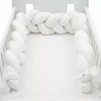 Apsauginis lovelės čiužinio užvalkalas New Baby Minka ir Dot pilkas