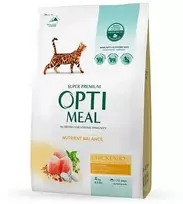 Optimeal Adult sausas maistas katėms su vištiena, 1.5kg