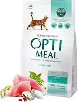Optimeal Adult Sterilised sausas maistas katėms su kalakutiena, 700 g