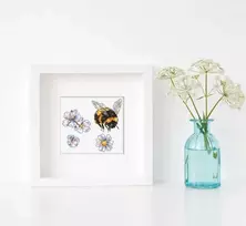 Letistitch Kryželiu siuvinėjimo rinkinys "Furry Bumblebee" 16x14cm SLETIL8820