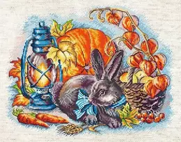 LetiStitch luca S Ruduo su triušiu 25x20 cm SLETIL8998