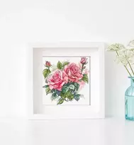 Letistitch Kryželiu siuvinėjimo rinkinys "Rožinis žiedas" 22x23cm SLETIL8093