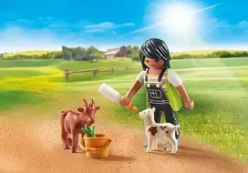 Konstruktorius Playmobil Girl with Goats 71759