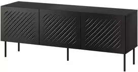 TV staliukas Cama Meble RTV cabinet SIENA 150.5x40x60 juodas matt