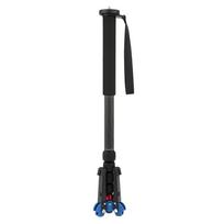 C-333+M-1 Carbon Fiber Portable Outdoor Telescopic Monopod Tripod Mountaineering Cane for DSLR