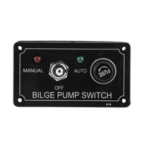 12V DC LED Indicator Bilge Pump Switch Panel Manual  Off  Auto for Boat Marine